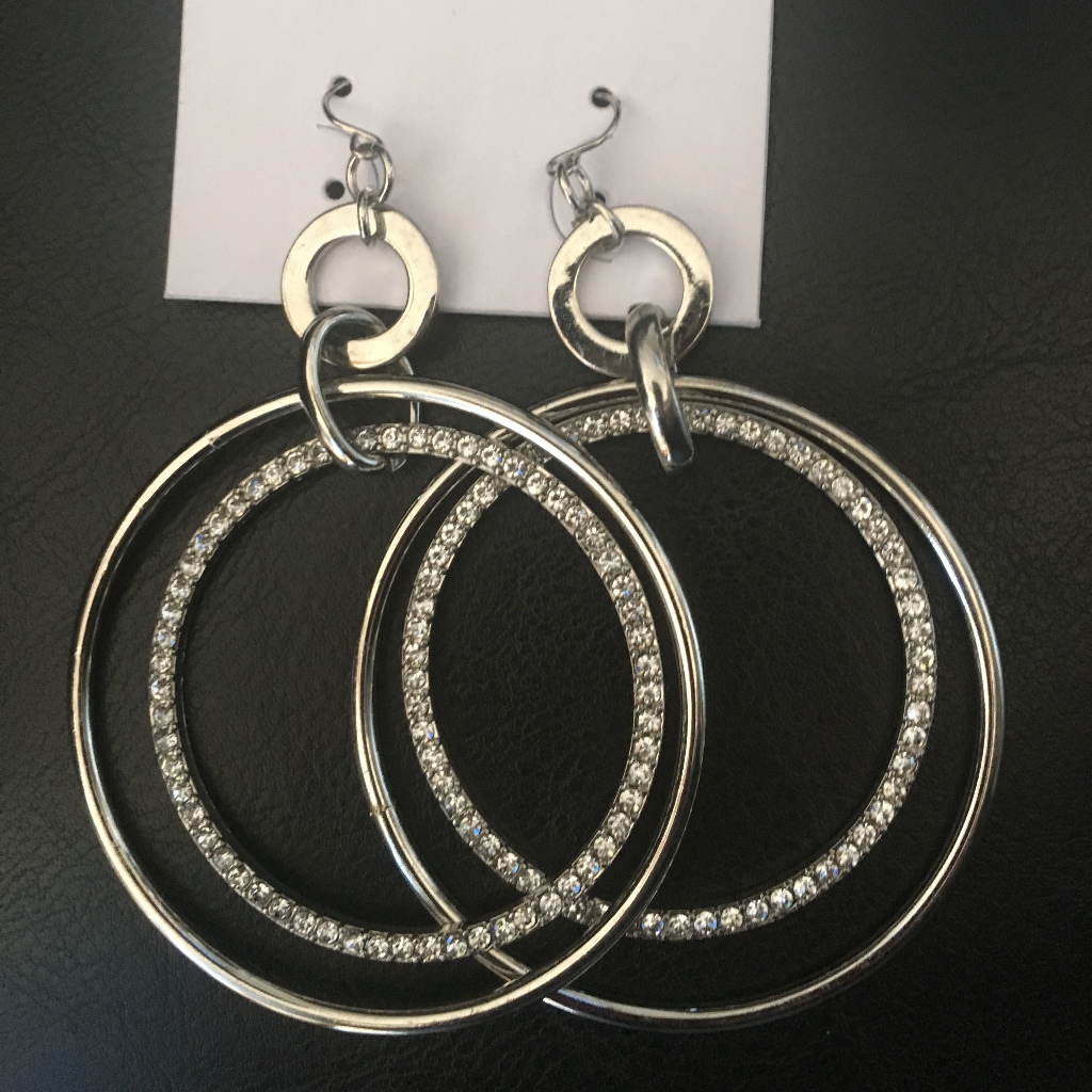 Xoxo Double Pave Hoops 4